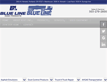 Tablet Screenshot of bluelinetrans.com